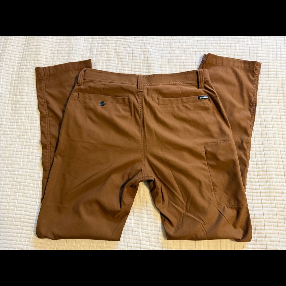 Prana Men's Brown Slim Fit 32x32 Pants - Picture 2 of 4